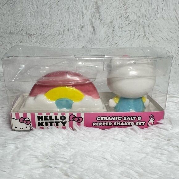 Sanrio Hello Kitty Rainbow and Figurine Salt and Pepper Shaker Set - Picture 2 of 5